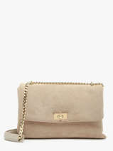 Cross Body Tas Velvet Caviar Leder Milano Beige velvet caviar VC24115